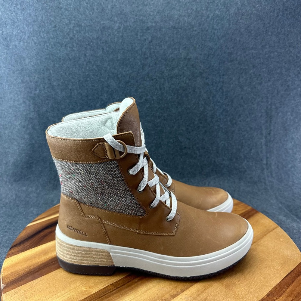 Merrell Haven Mid Lace Waterproof Women's Boots Size 9.5 J17890 Worn Once
